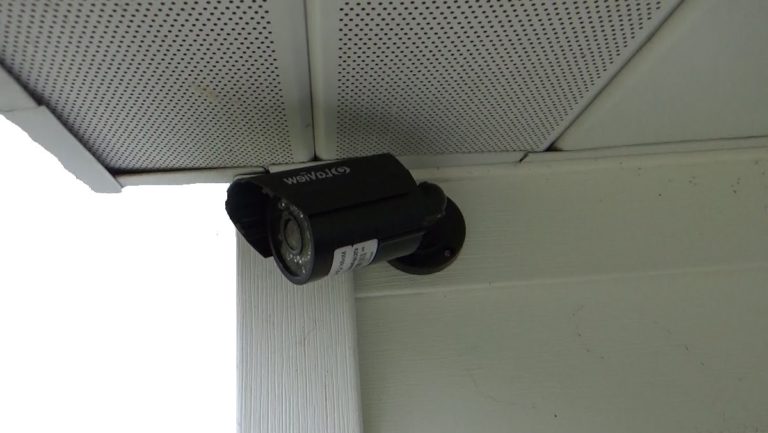 installing security cameras through attic