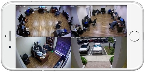 Mobile App to view security cameras remotely