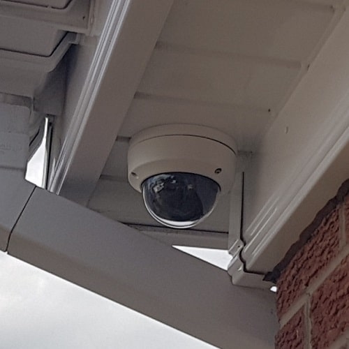 install security camera on soffit